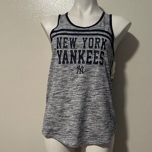 New Era Gray and Navy New York Yankees Muscle Tee